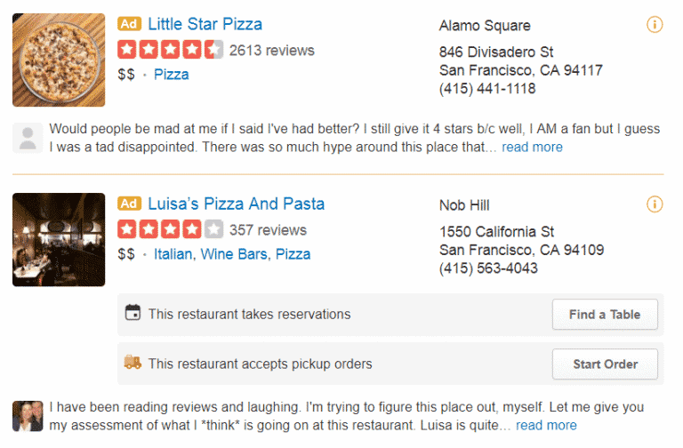 300 dollars in yelp ads