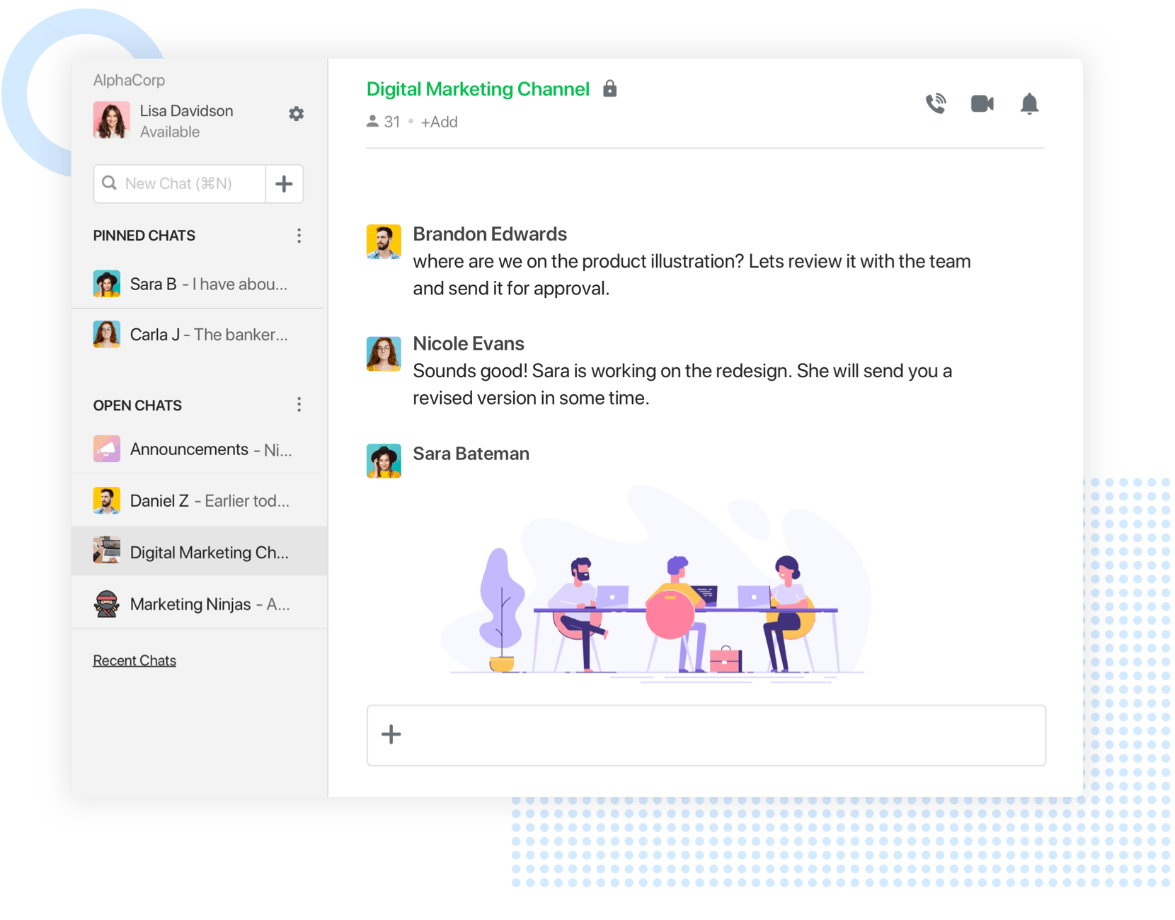 flock user interface