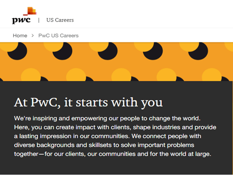 PWC employer branding