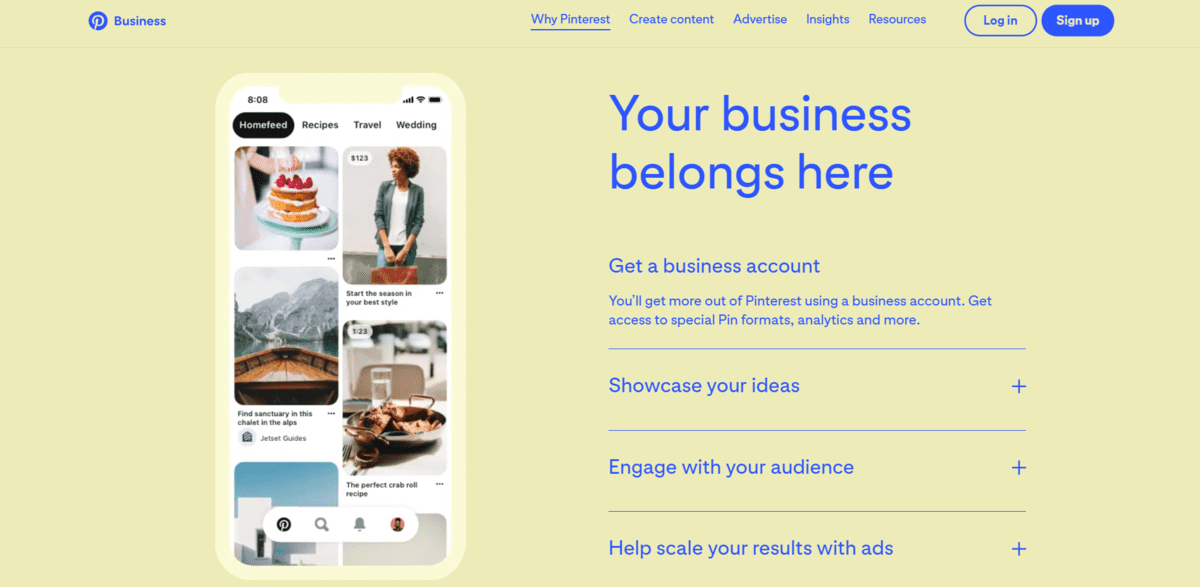 pinterest business