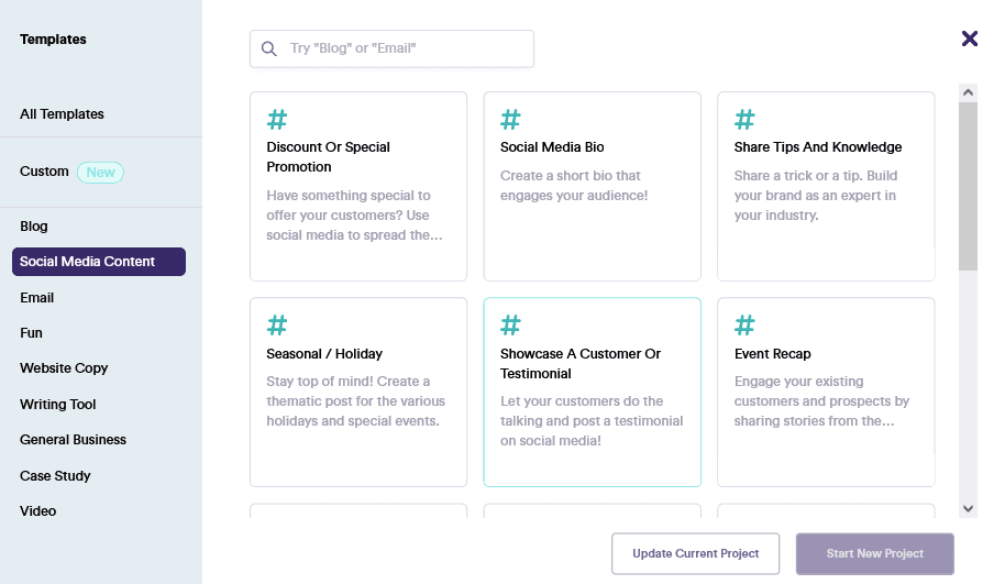 copy.ai Social Media Content Social Media Content