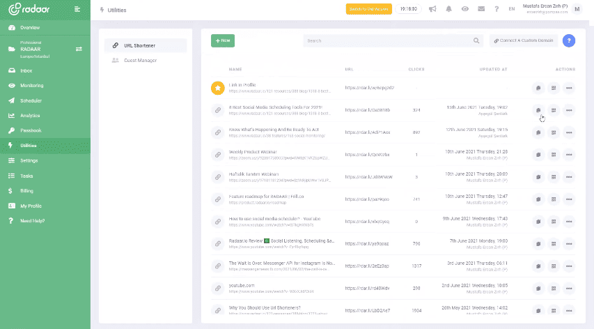 Radaar URL Shortener 
