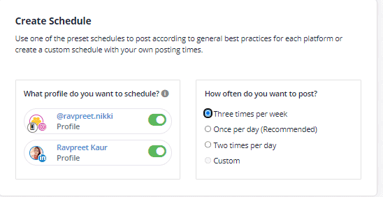 Picture4 SocialBee Schedule Setup