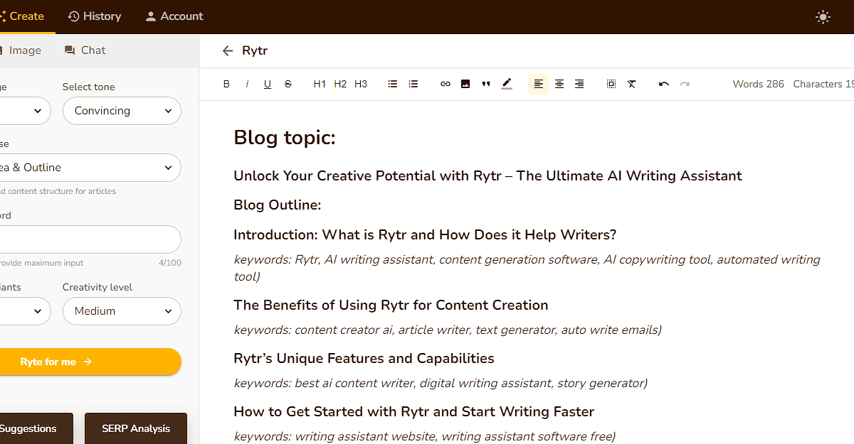 Picture5 Rytr Blog Idea And Outline