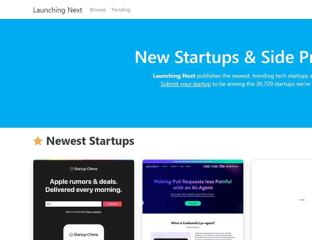 Launching Next Launching Next