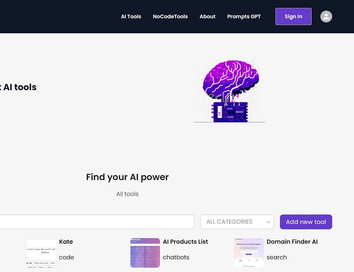 Tools No code Tools No code