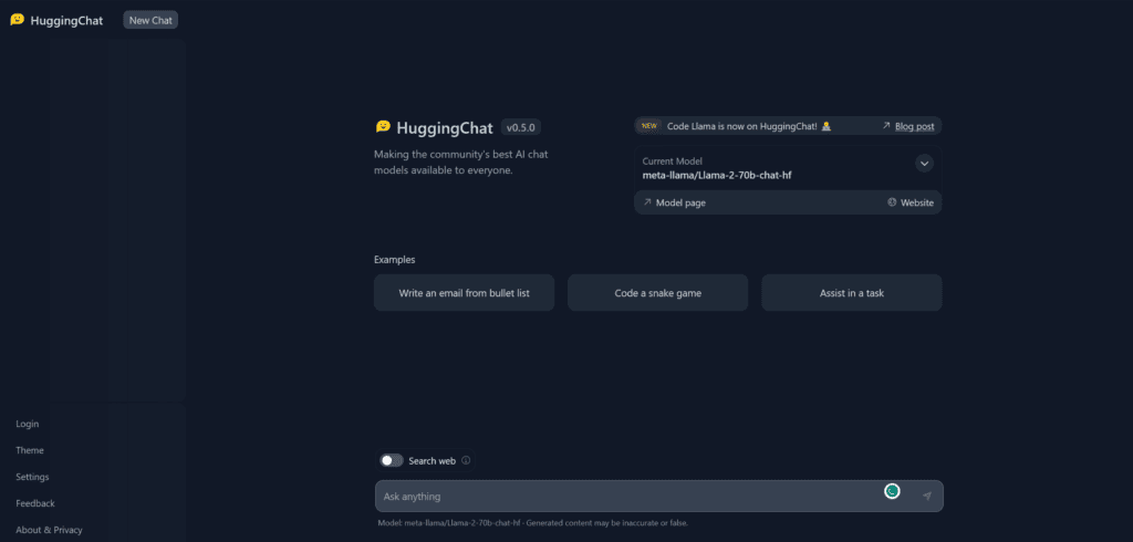 HuggingChat