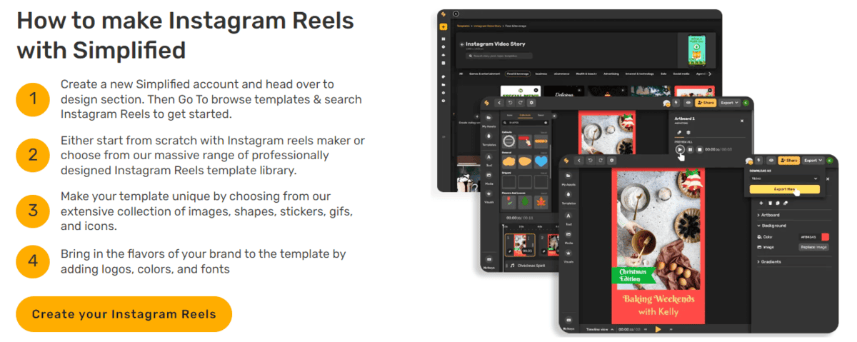 how you can use the Instagram reels maker