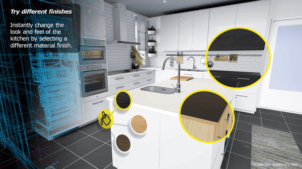 IKEA uses virtual reality (VR) on its website