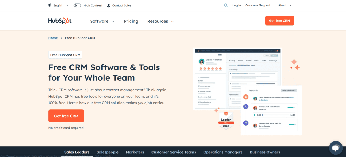 HubSpot CRM