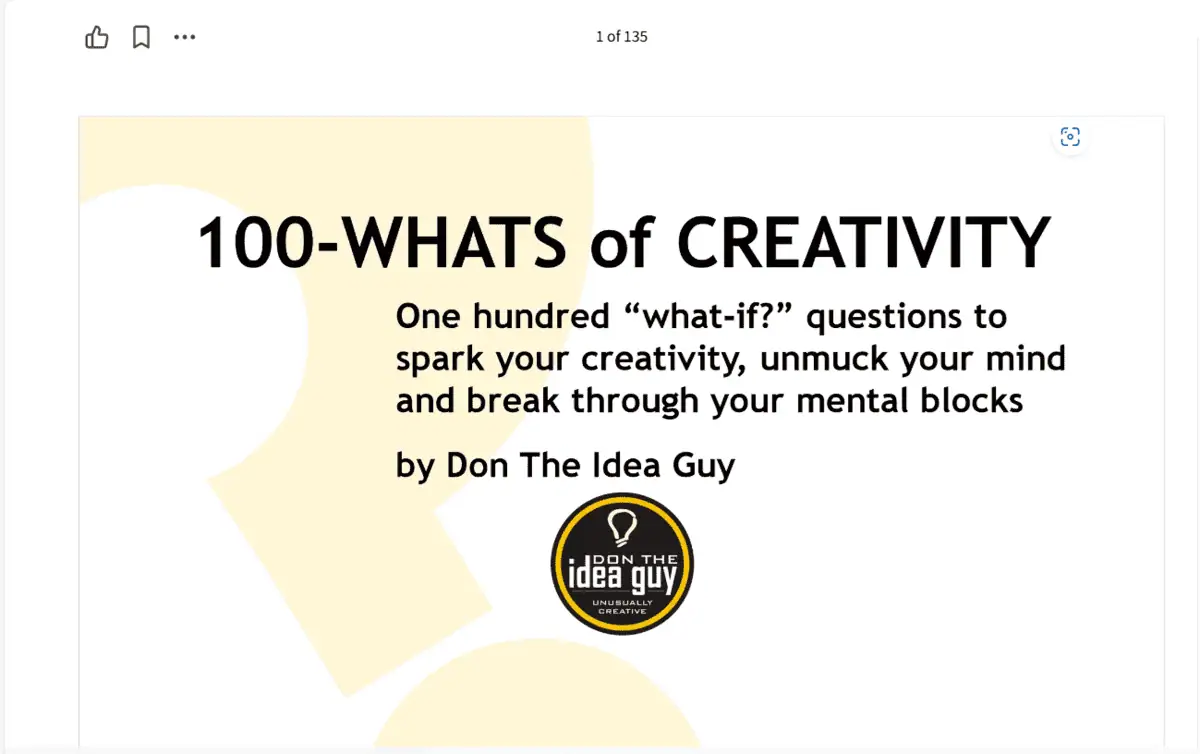 Best Ideation Tools- 100 Whats Of Creativity