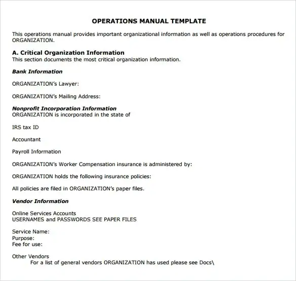 Operations Manual