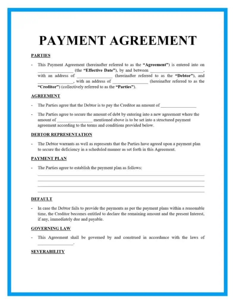 Payment Agreement