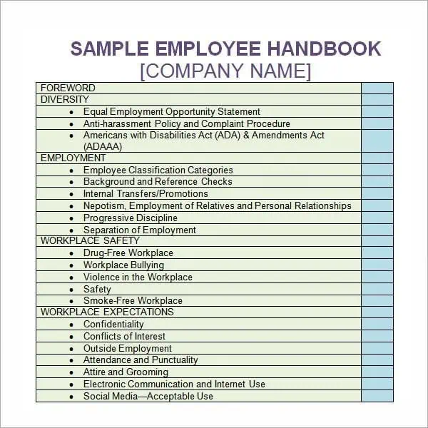 Employee Handbook