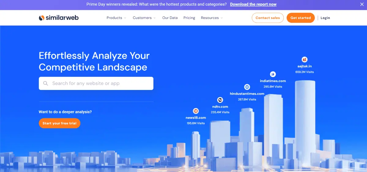 Similarweb- Best Market Research Tool