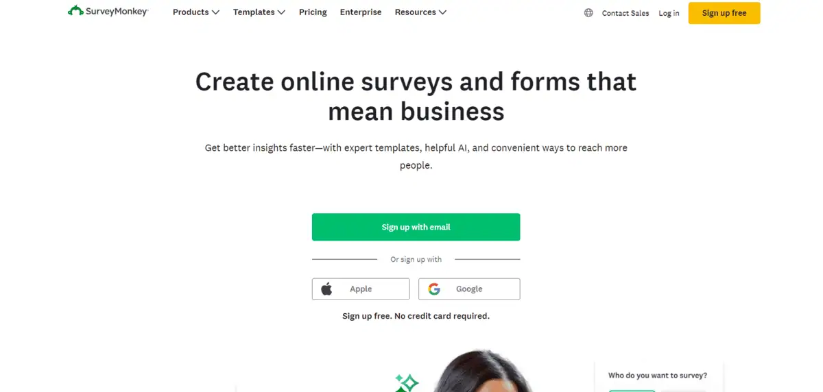 SurveyMonkey - Best Market Research Tool