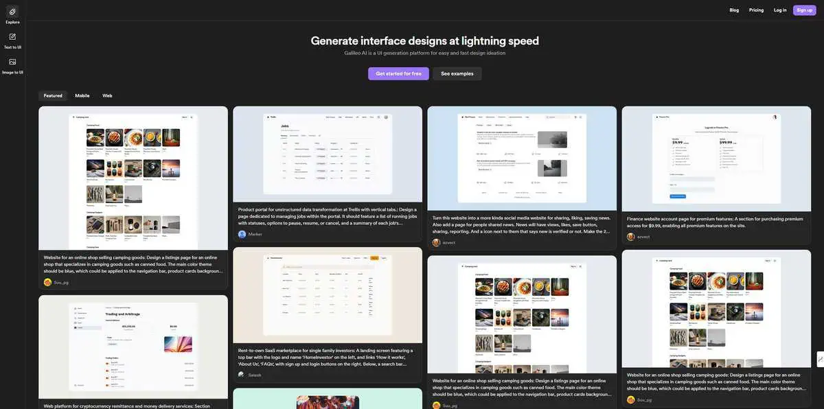 Galileo.ai - Best AI Tools For Designers