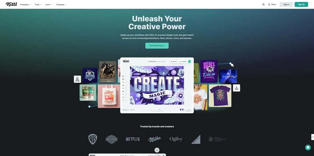 Kittl - Best AI Tools For Designers