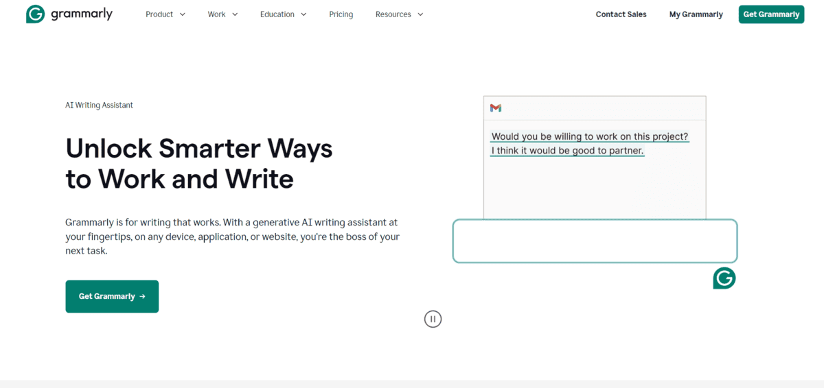 Grammarly - Best AI Story Generator