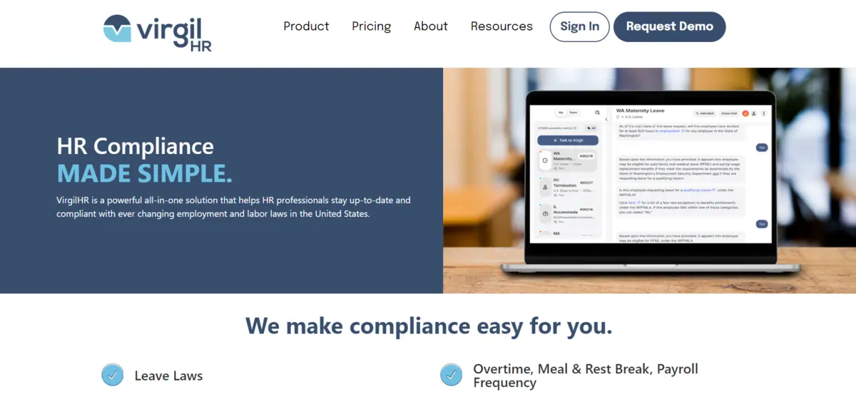 VirgilHR - Best Legal Tools