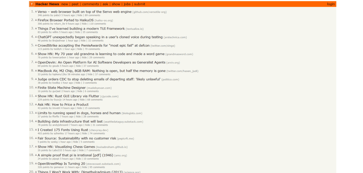 Hacker News - Best Startup Directory