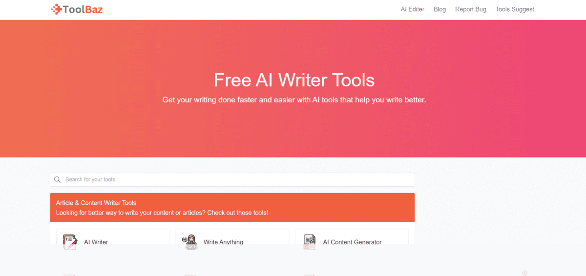 Toolbaz - Best AI Story Generator
