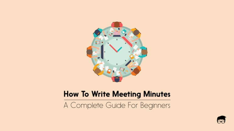 How to write meeting minutes