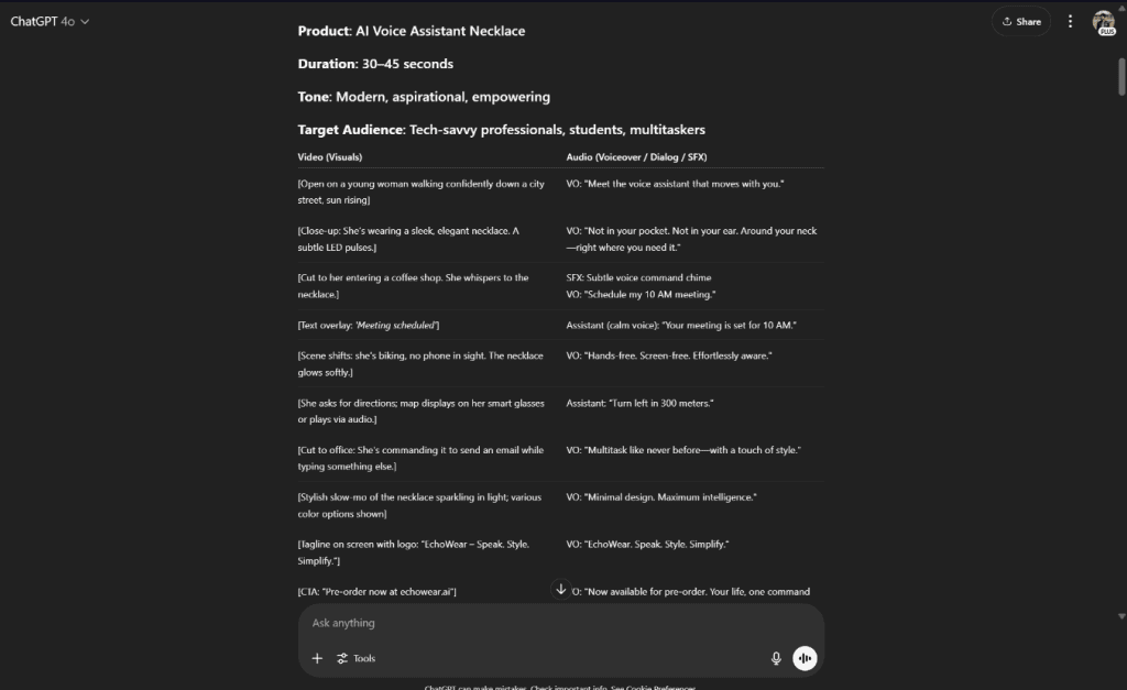 Transform this script into a video storyboard