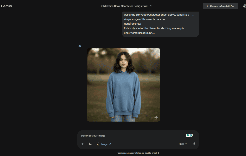 Step 3: Generate Your First "Reference" Image