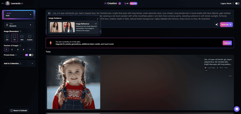 Open a new generation and upload that image as a reference using the reference image panel
