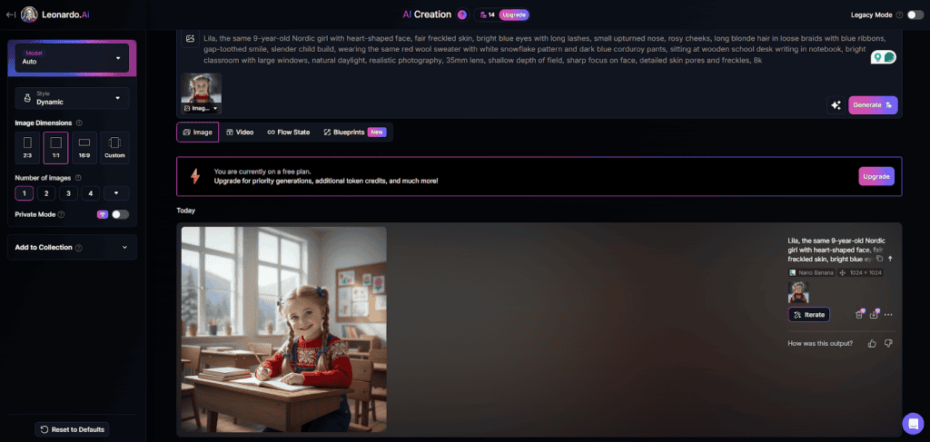 Generate and compare to reference